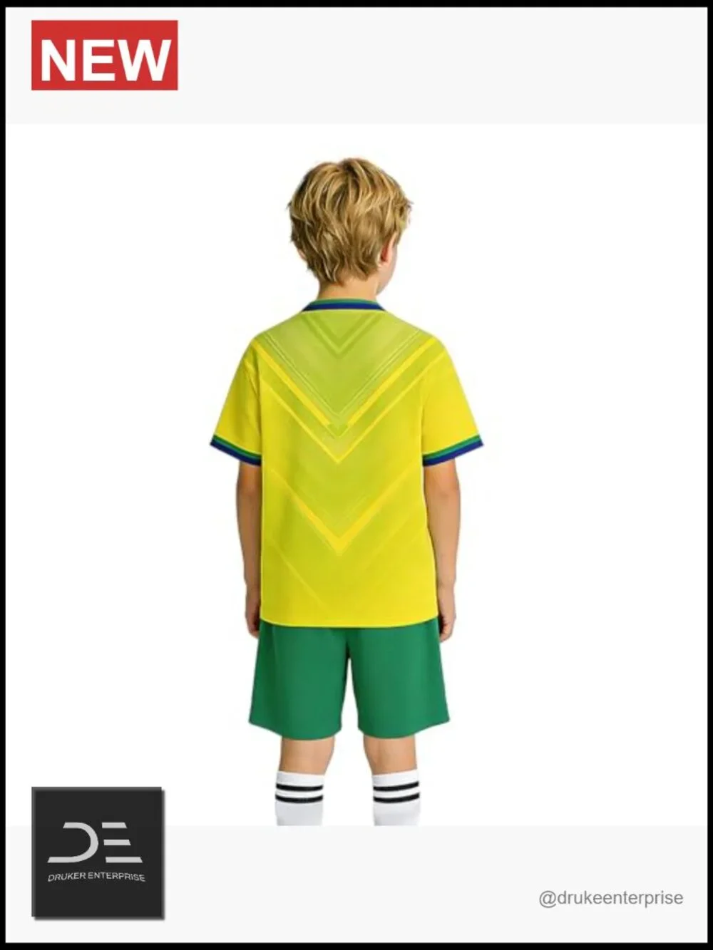 Kids Soccer Jersey & Shorts Set, 100% Polyester, Breathable, Quick-Dry, Youth